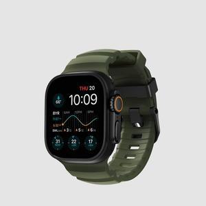 [노마드]애플워치 티타늄 스포츠 스트랩 로키 포인트 - 포레스트 실버 버클 / 수영 헬스 러닝