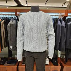 [킨록바이킨록앤더슨](신세계 사우스시티)캐시함유 케이블 라운드 조직감 니트 4종 택1