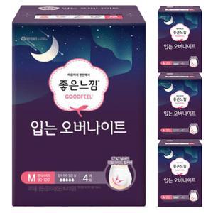 좋은느낌 입는 오버나이트 중형 4개 x 4팩 좋은느낌 입는오버나이트 중형 팬티형