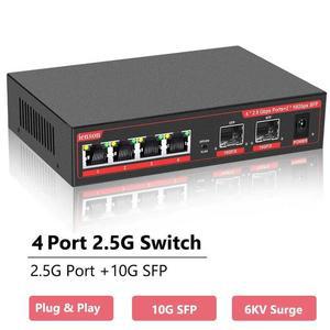 KVM스위치 광컨버터 카메라 무선 AP CCTV SFP 이더넷 25 gbps 4 포트 G 10