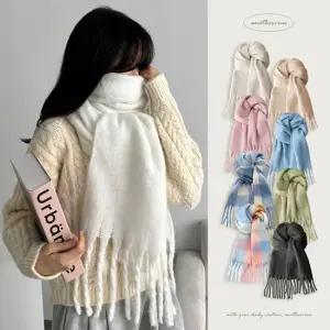 어나더뷰 빅사이즈 모헤어 볼드 커플 목도리 겨울 머플러 2400