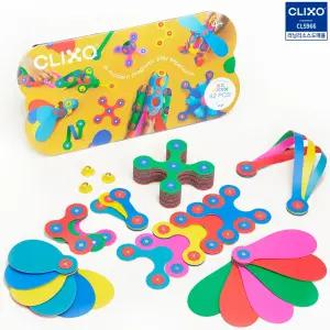 클릭소 레인보우팩 자석블록 도형 만들기 조립 연결 컬러 마그네틱 블럭 어린이 (42p)