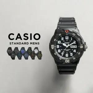 CASIO 카시오+정품케이스 남여공용 야광 다이버룩 회전베젤 재팬무브먼트 학생 아날로그 우레탄 손목시계