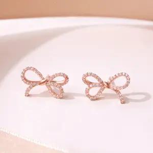 14k G.F 르비앙 리본 귀걸이 EA2489