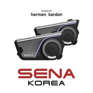 세나 60S 듀얼팩 메시 인터콤 3.0 IPX7방수 2세대 하만카돈 라이드글로우 60S-01D