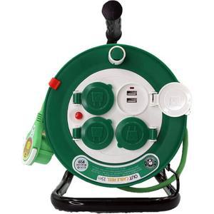 러그 3구 USB 15M 멀티탭 이지콕 플러그 캡형 전기 연장선 릴선 멀티콘센트