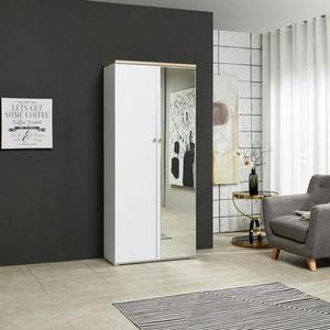 [JHQQ6PU9_4B]즐거운가구 광폭 신발장 거울 대형 수납장