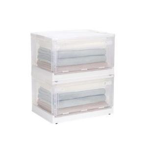 코멧 접이식 투명 리빙박스 56L 특대형 2개입 투명색 2개