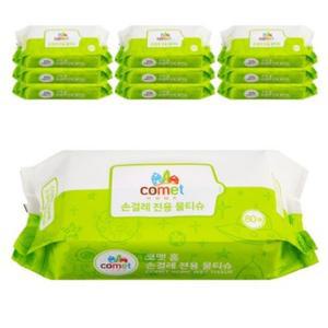 코멧 홈 물티슈 손걸레 전용 물티슈 리필 80매 10팩 1개