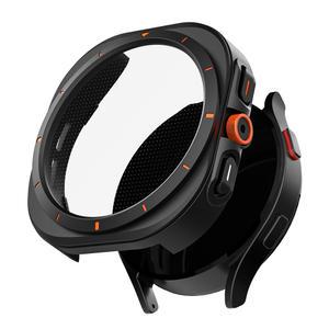 갤럭시워치7 40mm 워치 울트라 스타일 드레스업 풀커버 강화유리 케이스 블랙