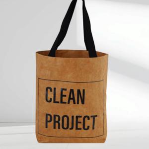 크라프트 에코 토트백 빈티지 감성 수납 가방