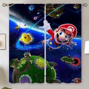 창문 커튼 거실 Super-Mario 모던 창 Quarto 블랙 아웃 살롱 2 개 암막 100