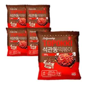 석관동 떡볶이 오리지널 매운맛 520g 5개