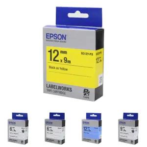 EPSON)라벨프린터리본(SC12Y)노랑 흑문자/라벨/프린터/테이프/리본/프린트/카트리지/라벨용/인쇄