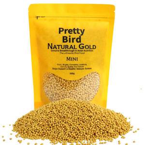 메온셀 프리티버드 네츄럴 골드 미니 300g 앵무새 펠렛 사료 간식 먹이 유산균 새사료
