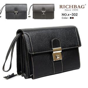 다이얼락 덮게 가죽 손가방 맨스백 클러치백(x-302)