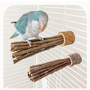 앵굿즈파크  천연 사과나무 앵무새 횟대 스트레스 해소 발톱갈이 부리 갈이