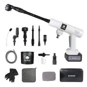 나리온 가정용 휴대용 무선 고압세척기 세차기 분사기 세차건 풀세트