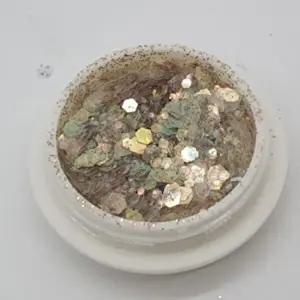 네일반짝이 스팽글 화이트골드 네일글리터-WFG5TIB