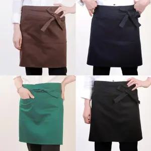 하프 랩 허리앞치마 바리스타 카페 쉐프 앞치마/공방/요리/주방/요리사/주방장/커피숍/서빙/반앞치마