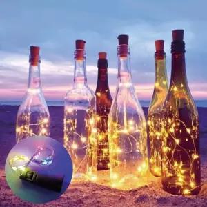 감성캠핑 와인병 마개형 LED 불멍 무드등 3개 세트/LED등/조명/LED조명/조명등/수면등/취침등