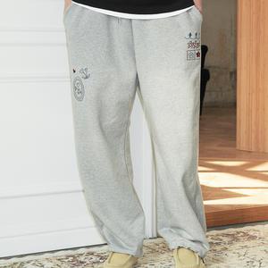 프렌치 스티치 자수 스웨트 팬츠 멜란지