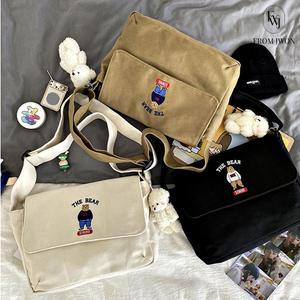 대학생 크로스백 곰돌이 토트백 곰인형 키링 포함 메신저백 여성 여자