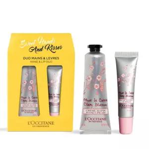 [기프트] 록시땅 체리블라썸 핸드크림  & 립밤 듀오세트