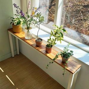 [프라이드리빙]틈새 아카시아 원목 테이블_1600X200/침대 소파 홈바 창가 휴게실 주변 공간활용 사이드...