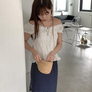 라시코 프릴 나시 블라우스