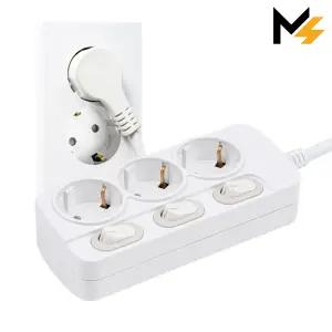 몬스터탭 THE 슬림플러그 국산 개별 스위치 3구 멀티탭 5M 납작멀티탭 틈새 납작 플러그 콘센트
