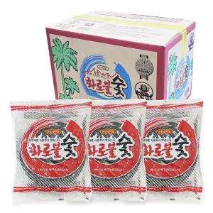 천연야자 아래로 타는 화로불 숯 1박스(40개입)