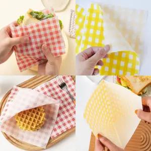 베이글 토스트 도넛 와플 포장지 50p 유산지봉투 샌드위치 햄버거