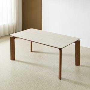 아벨스 애쉬 원목 포세린 세라믹 4인 1500 식탁 테이블