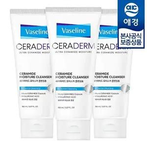 [애경]바세린 세라덤 모이스처 클렌징폼 150ml x3개