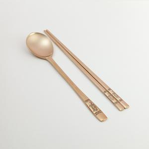 서촌유기 방짜 유기 장수기원 거북 1인용수저세트