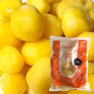 냉동 알감자 씨눈제거 탈피 1kg 휴게소 버터구이 조림용 증숙 통감자 소포장