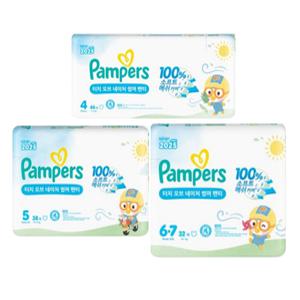 팸퍼스 터치오브 네이처 썸머팬티 4단계 5단계 6단계 3팩 모음전