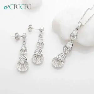 [하프클럽/]CRICRI 스와로브스키 크리스탈 제작 목걸이