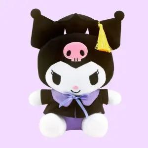 산리오 학사모 쿠로미 인형/역할 손인형 미니 장난감 쿠로 드레스 봉제 손가락 동물 안고 아기 침대 마이