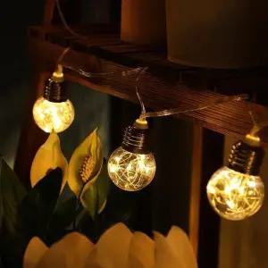 태양광 태양열 야외 정원등 경관 조명 SAZ10 7m 20구/캠핑용품 앵두전구 알전구 줄조명 가 전구 스노우볼