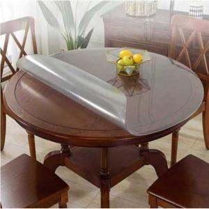 투명실리콘 방수 대형 오염방지 실리콘 식탁보 원형 깔판 두께 0mm 투명 깔개