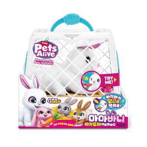 [아이비젼]펫얼라이브 마마바니 움직이는 토끼 소리나는 장난감 인형 작동 완구 리얼펫 토끼 피규어