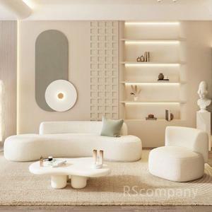 3인용 4인 둥근 쇼파 78 곡선 편집샵 조약돌소파 적인 원룸 가능 모던 240cm