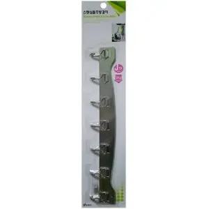 주방 벽면 수납 소품 걸이 미니 7고리 씽크대용품 정리 주방 다용도 씽크대용품 도구 주방도구