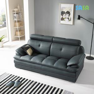 데코라인(매장상품) 템즈 8503 3인 에어레더 소파 (네이비)