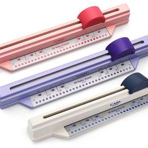 CARL 다공펀치(화이트 핑크 퍼플)바인더펀치 SP-30N SP30N A4(30공펀치)-SP-30N 460x75x90mm-화이트 핑크