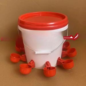 닭물통 급수통 자동 닭모이통 식수그릇5개 12L 편리 목장 그릇 그린민 얼지않는 사육