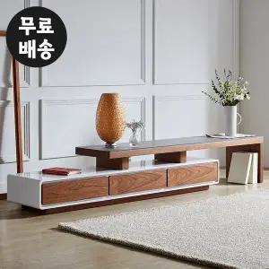 [벤티스가구]제시 세라믹 거실장 확장형 티비장 tv다이 티비 선반 TV 장식장 거실 수납장(1800)