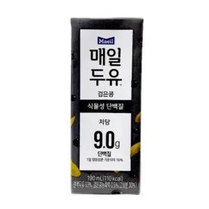 매일두유 검은콩 190mlx12팩x2곽/음료/아이들/식사/대용/듀유/고칼슘/고단백/건강/간식/고소한/선물/구수한